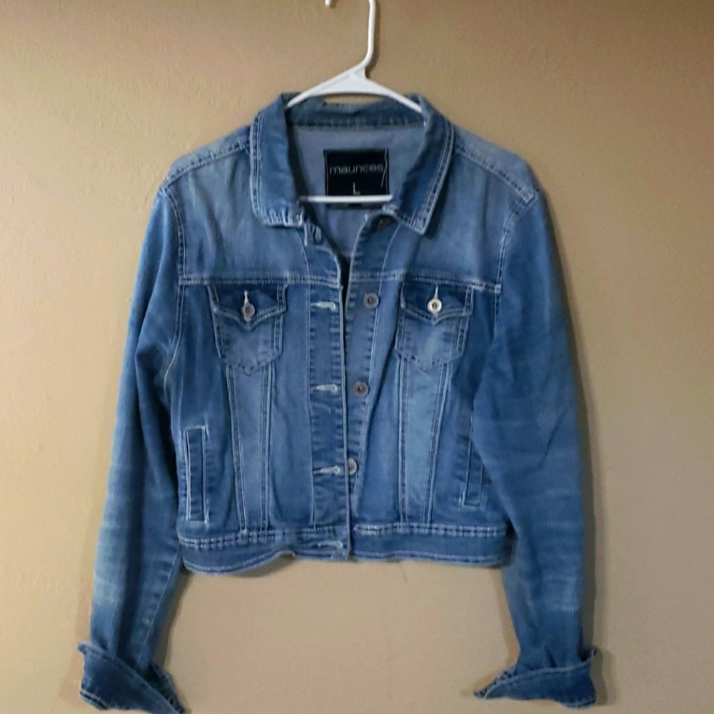 Maurices crop jean jacket